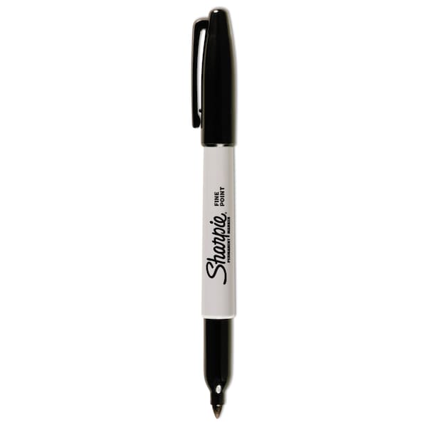 Sharpie Fine Bullet Tip Permanent Marker, Black, PK12, 12PK 1812419 - main